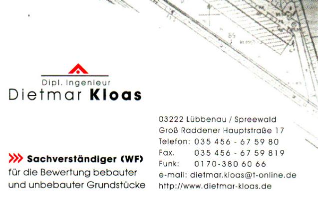 Sachverständigen- & Immobilienbüro Dipl.-Ing. Dietmar Kloas