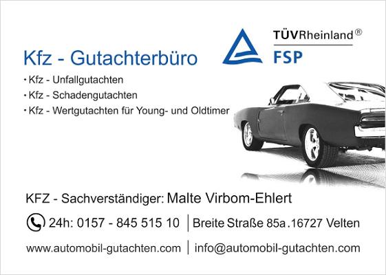 FSP Schaden- und Wert- Gutachter Büro auch für Oldtimer | KFZ Gutachten Velten