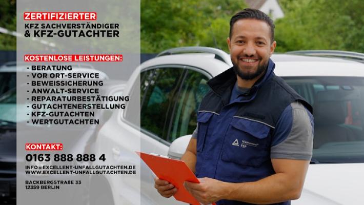 Excellent Unfallgutachten | Zertifizierter Kfz Sachverständiger und Kfz Gutachter in Berlin