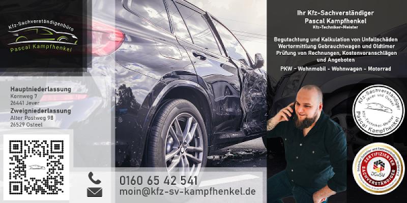 Kfz Sachverständigenbüro & Kfz Gutachter in Jever - Pascal Kampfhenkel