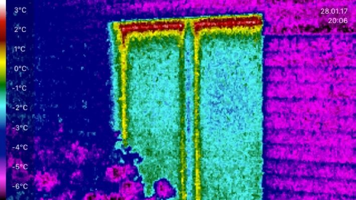 Blower-Door-Test und Thermografie