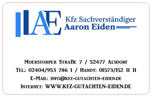 KFZ Sachverständiger Aaron Eiden