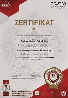 KFZ Sachverständigenbüro Klus