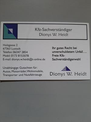 Kfz-Sachverständiger Dionys W. Heidt