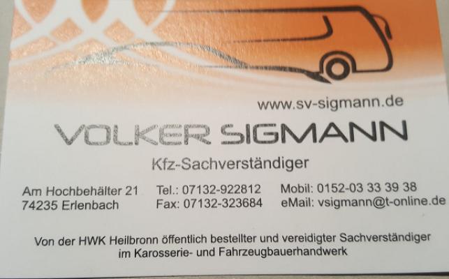 Volker Sigmann Kfz Sachverständigenbüro