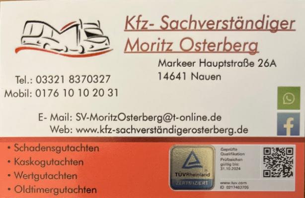 Kfz- Sachverständiger Moritz Osterberg