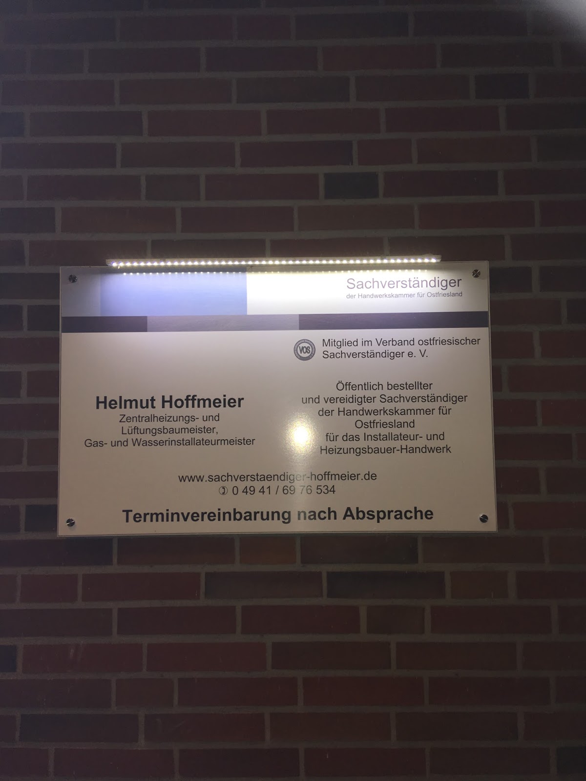 Sachverständiger Helmut Hoffmeier