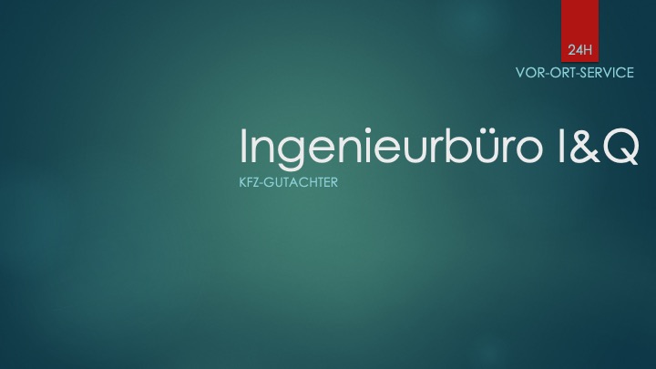 Mobiler KFZ-Gutachter - Ingenieurbüro I&Q